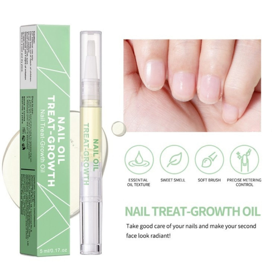 Natural Botany Nail Treatment Growth Oil Pen 5ml Nourishing Cuticle Repair Liquid Twist Brush Applicator