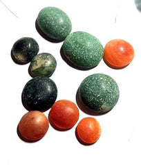 Partly Polished 10 x Gemstone Cabachons