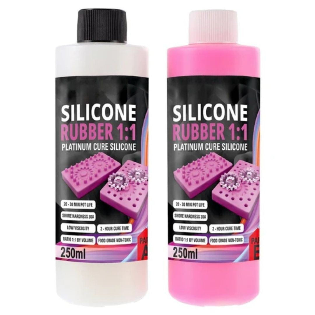 Silicone rubber liquid PINK for mould making *NEW Platinum Cure Food Grade