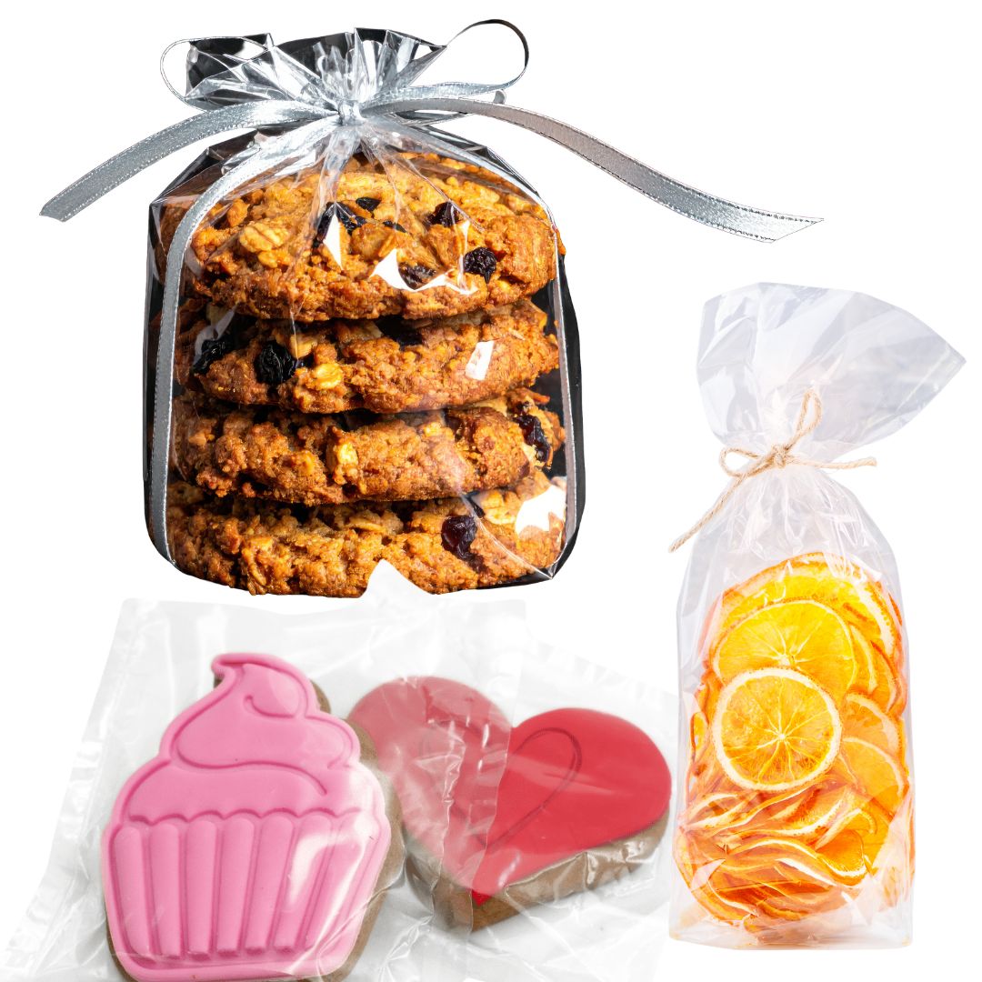 100 Reusable Polypropylene Bags Food Safe 100x150mm Cookie Craft Pack PP 25UM