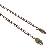 Gemstone Pendulum Genuine Natural Copper/Silver Chains Many Varieties