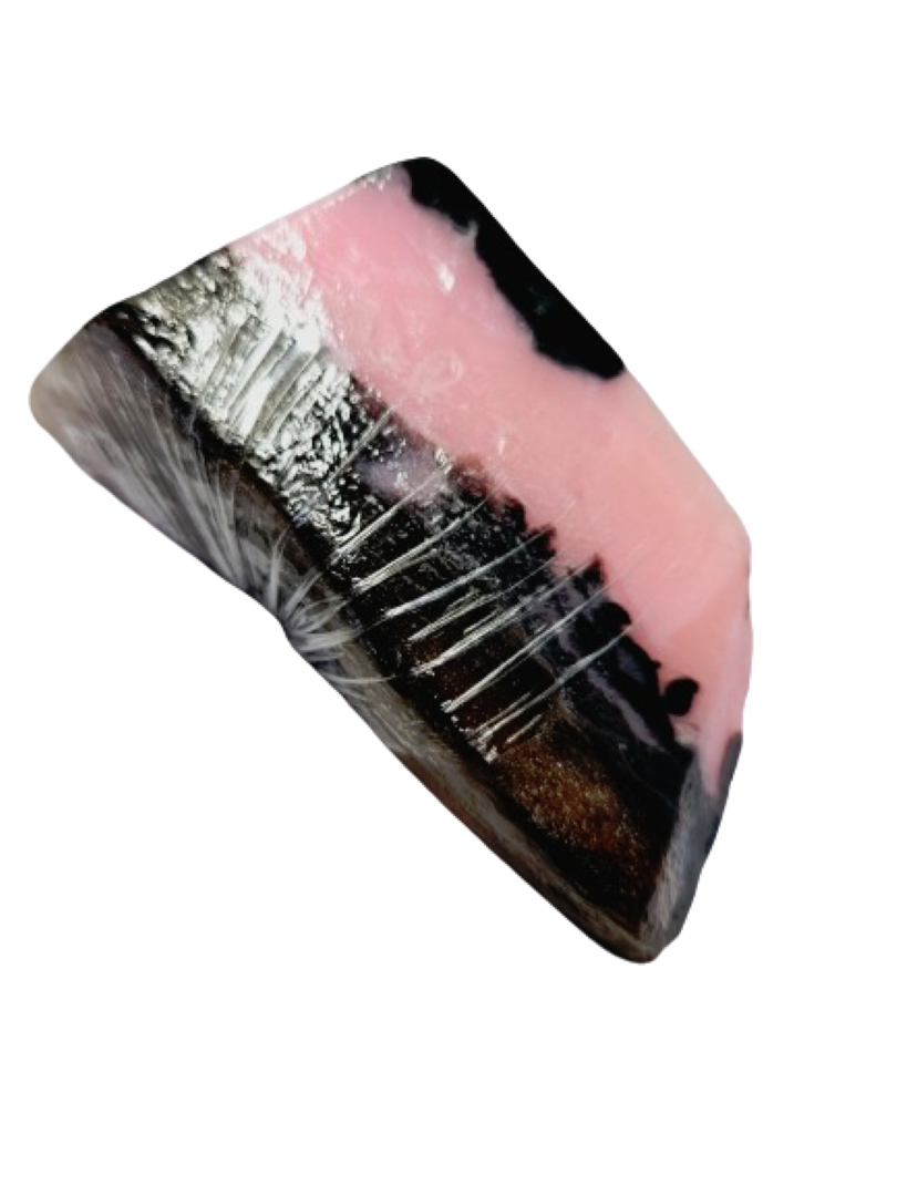 Rhodonite Specimen Soap Bar  Large Size bar (WS available) Gift Boxed + Stand