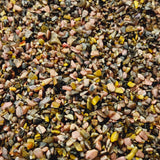 Mixed Gemstone Rhodonite & Tiger Eye Crystals Tiny Part Polished Chips
