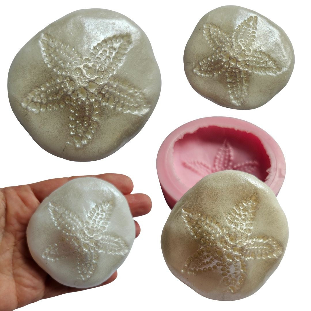 Sand Dollar Silicone Mould Realistic Size