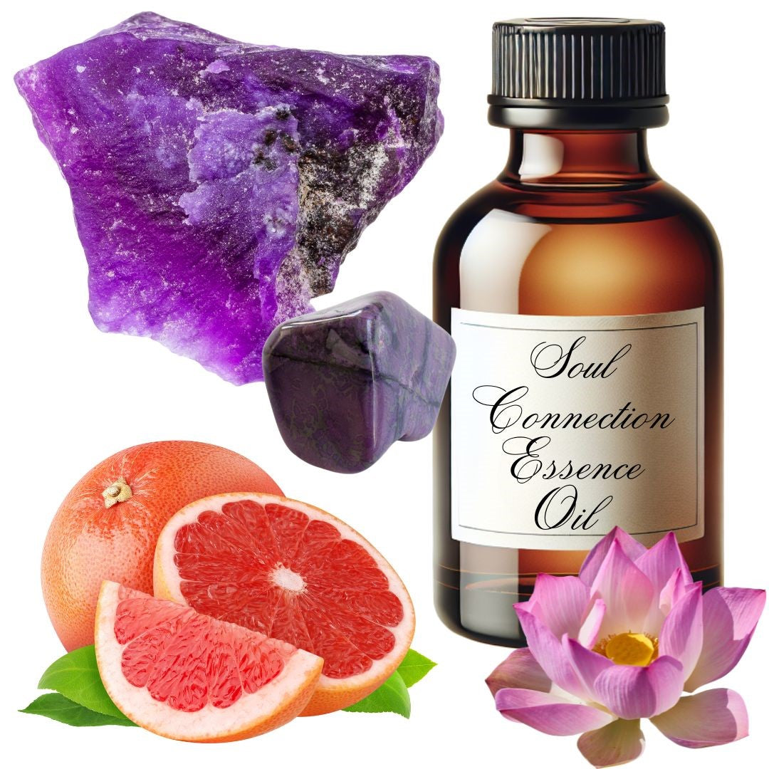 Soul Connection Essence Oil (Lotus, Pink Grapefruit, Sugilite)