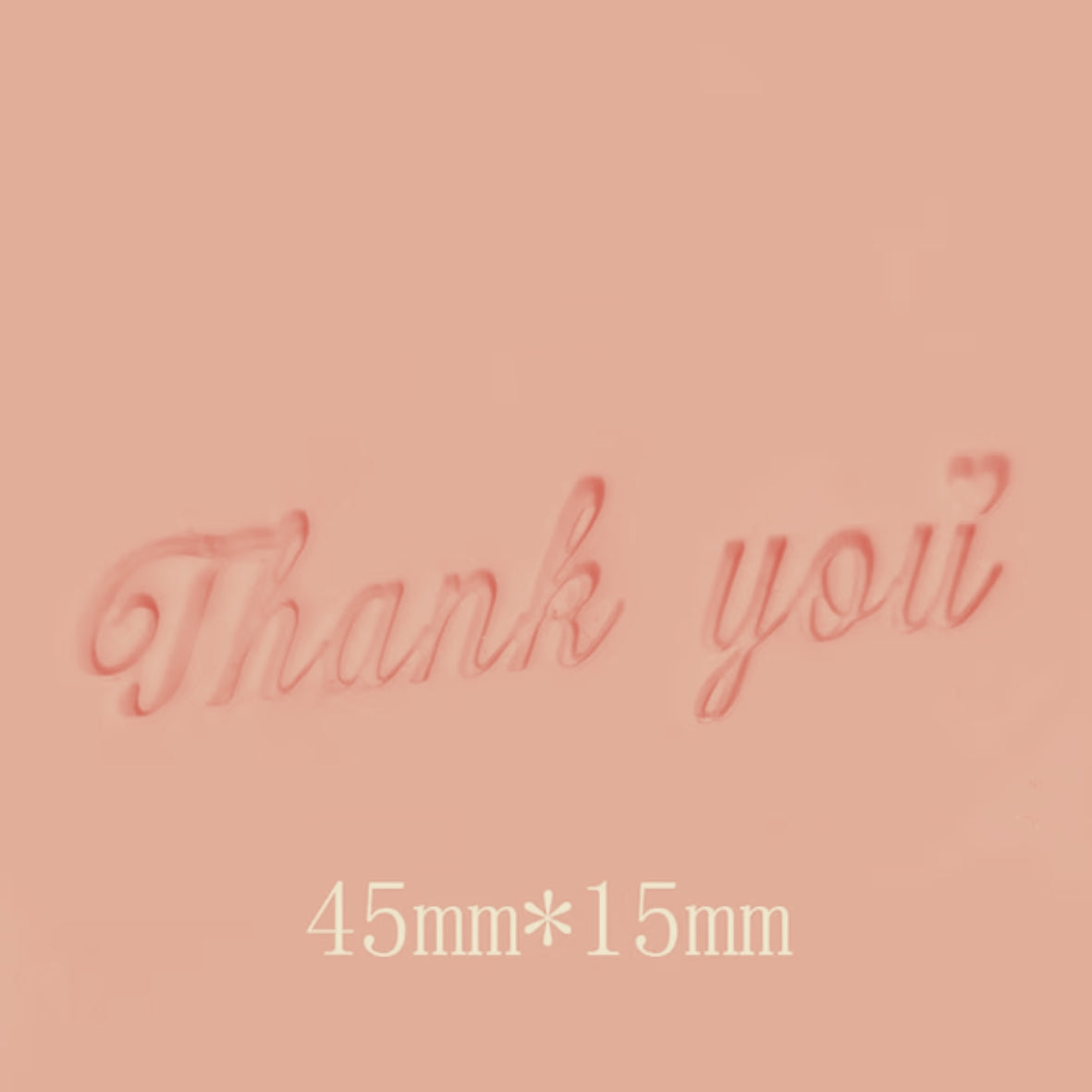 Thank You Heart Soap Stamp High Quality Resin Clean Images Stamping