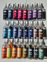 Tie Dye Powder Liquid Colours 125ml x 24 Colours