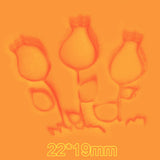 Tulip Triple Soap Stamp High Quality Resin Clean Images Stamping