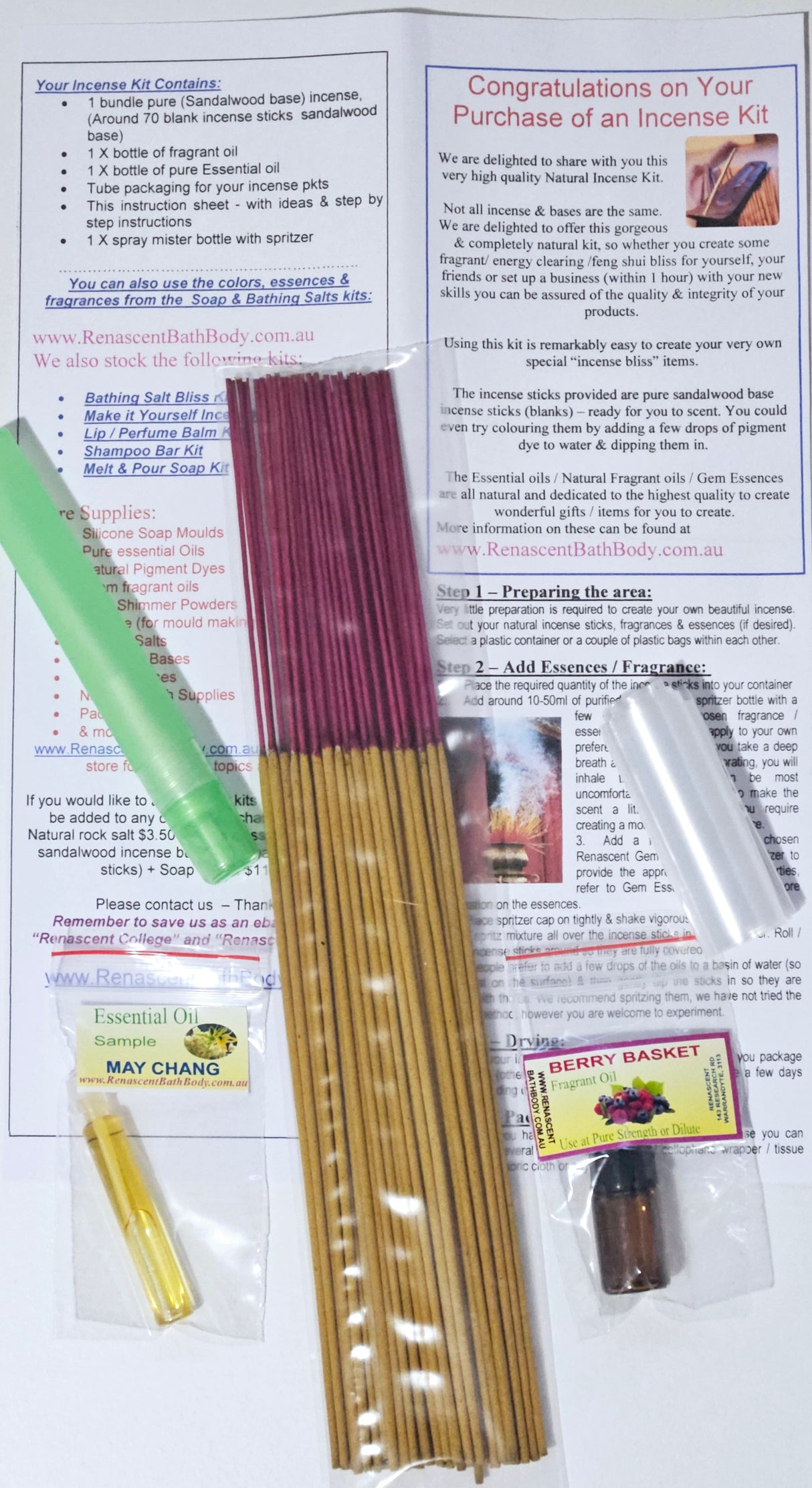 Incense Kit - DIY Make Your own!