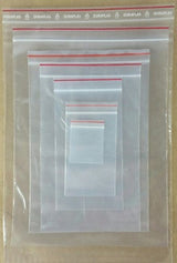 Self Seal Clear Zip Lock Plastic Bags 9x13 (A4) (230 x 330mm) x 100