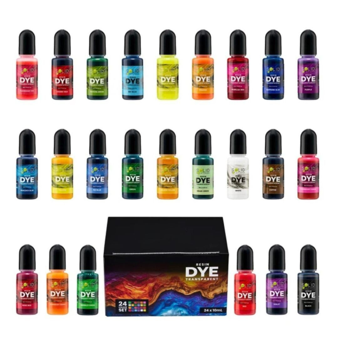 Transparent Set of Dyes 10ml x 24 Colours Set