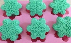 Snowflakes Silicone Soap Tray Mould (6 Cavity)