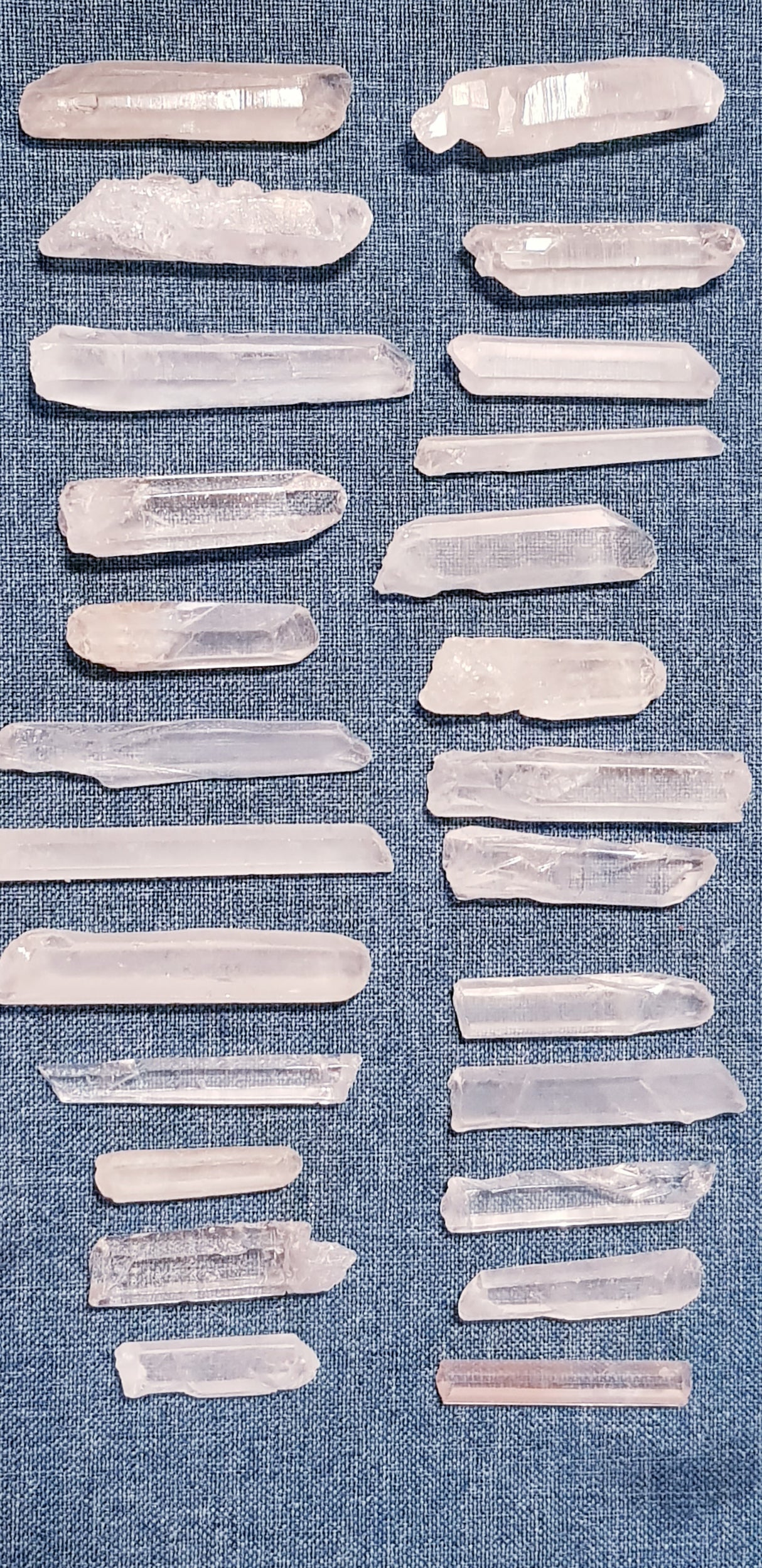 Quartz Crystal #2 Point Gemstone Crystals x 2