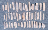 Quartz Crystal #3 Point Gemstone Crystals x 4