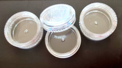 5ml Round Clear Pots + Lids