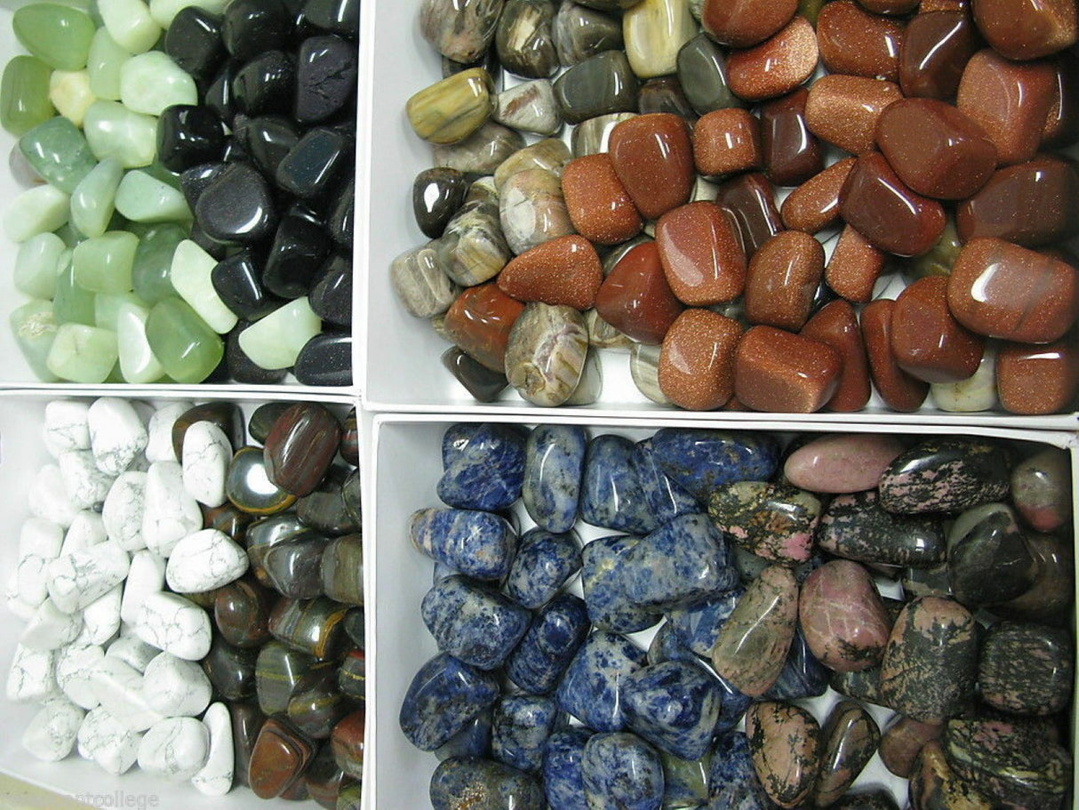 Tumbled GEM STONES x 5 Huge