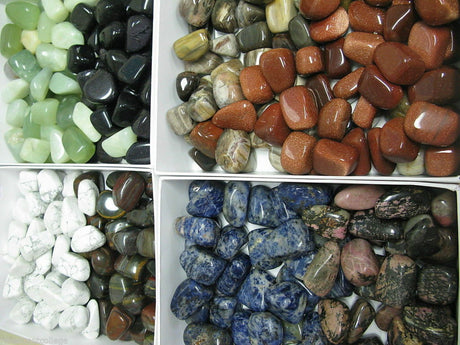 Tumbled GEM STONES x 5 Huge