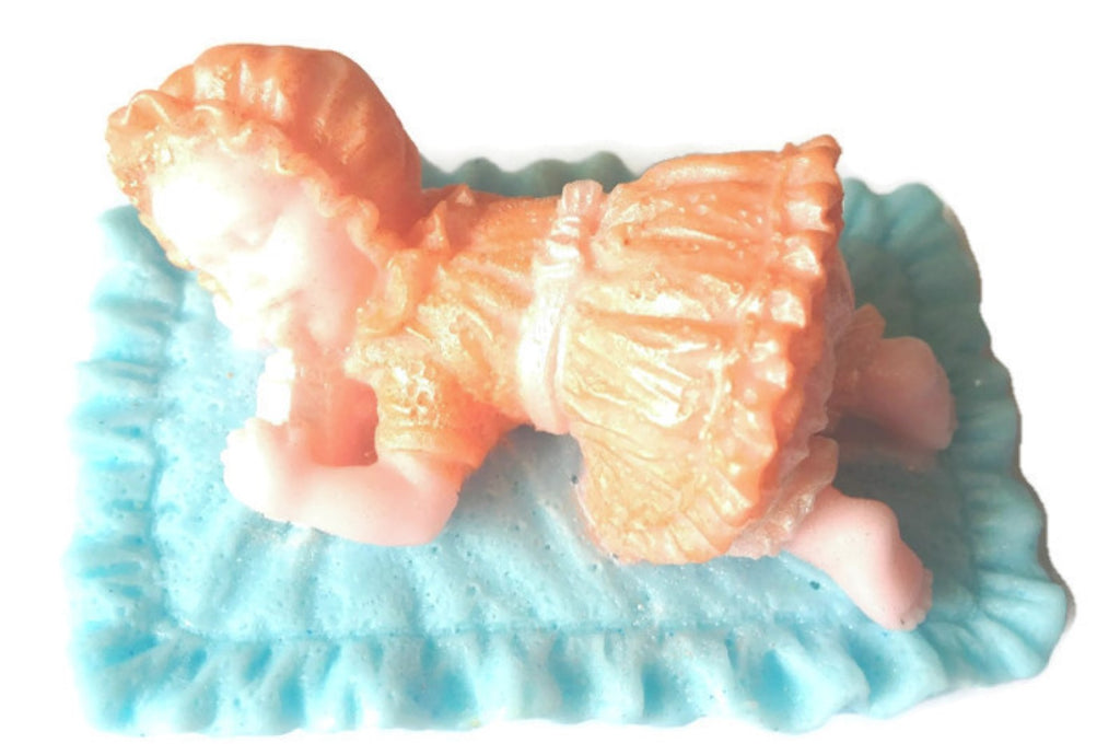 Baby on a Blanket with Bottle Silicone Mould