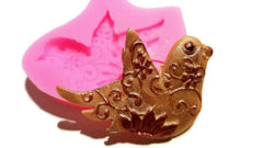 Bird Floral Silicone Mould