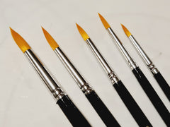Paint Brushes Round Size 4 Medium - High Quality for Soap Paints, Watercolour