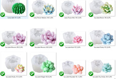 SUCCULENT BUD Cactus 197 Silicone Mould