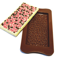 Chocolate Bar Hearts Silicone Mould