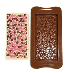 Chocolate Bar Hearts Silicone Mould