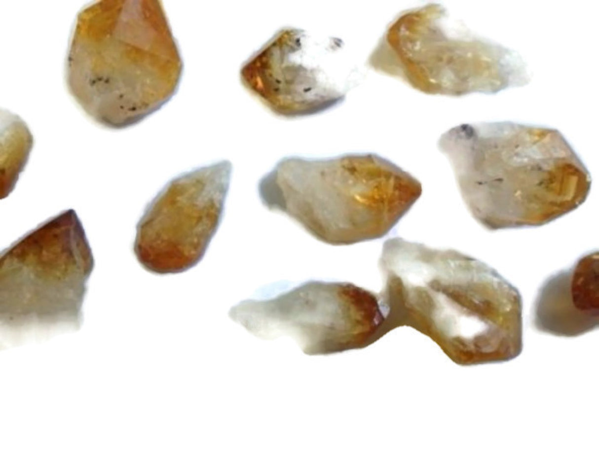 Citrine Point Gemstone Crystals x 10