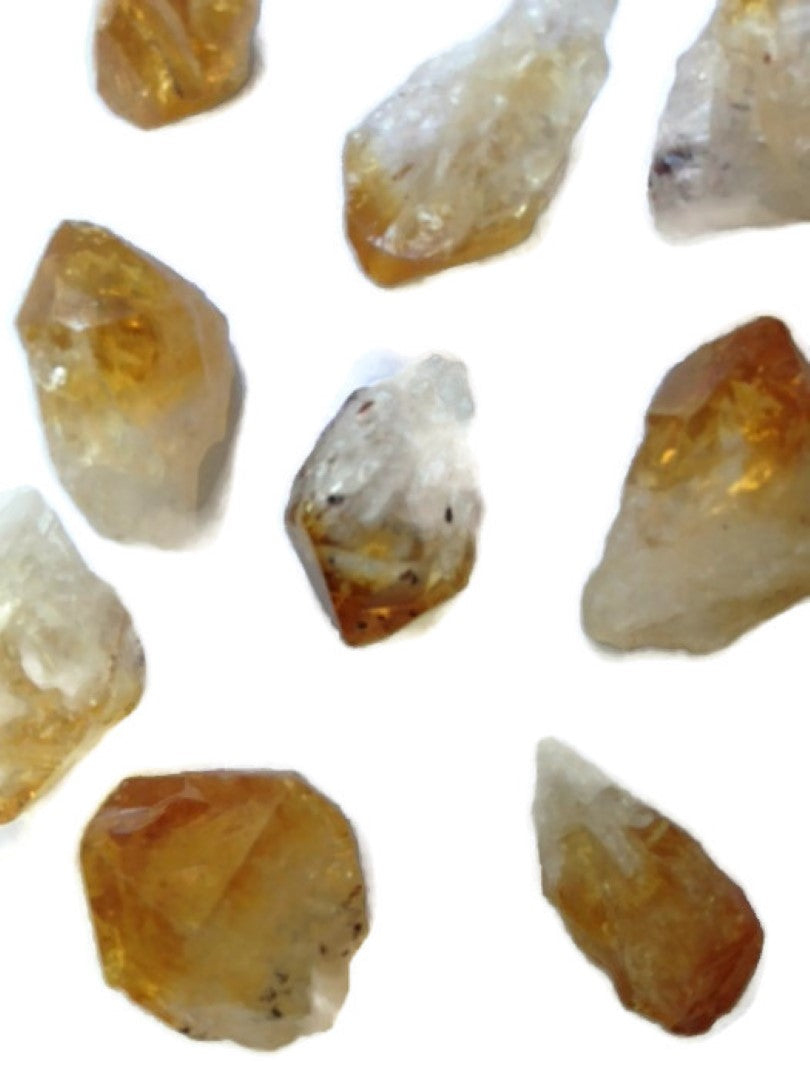 Citrine Point Gemstone Crystals x 10