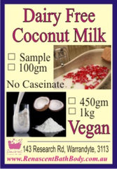 Coconut Cream Milk Bath Powder (Dairy Free Vegan)