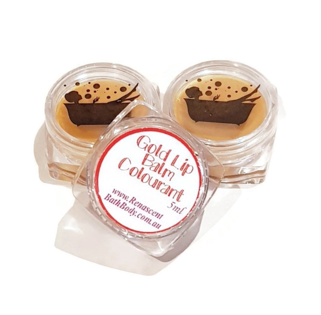 Gold Edible Lip Balm Colour Pot Concentrated
