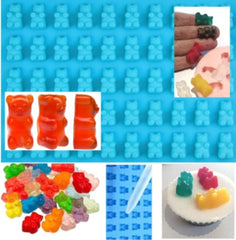 Gummy Jelly Bears (50 Cavities) Silicone Mould + Dropper 50% Off