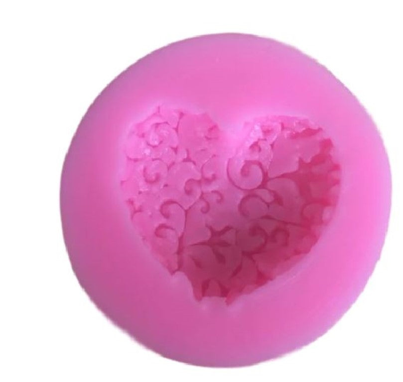 Hearts Floral Mini Silicone Mould