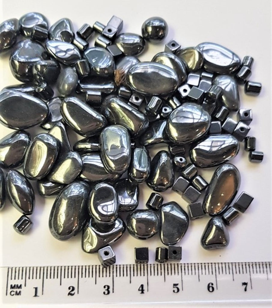 Hematite Tumbled polished + Beads (Mixed)