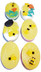 Honeybee Oval 6 cavity Silicone Mould