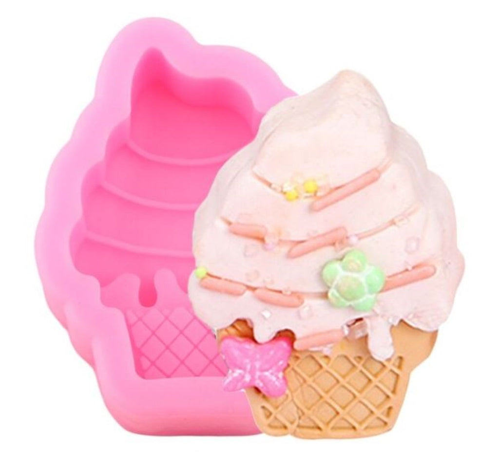 Ice Cream Cone Mini Silicone Soap Mould
