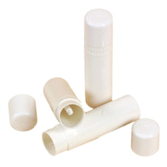 White glossy adhesive Sticker Labels For Lip stick / balm tubes