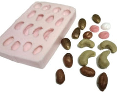 Nuts + Choc Drops Silicone Mould (16 cavities)
