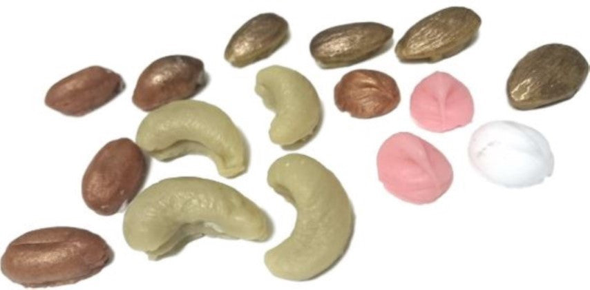 Nuts + Choc Drops Silicone Mould (16 cavities)