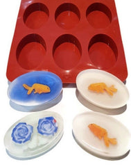 Oval 6 cavity Silicone Mould