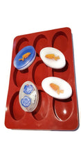 Oval 9 Silicone Mould