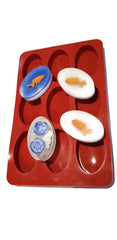 Oval 9 Silicone Mould