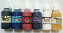 6 X Basic Pigment Colours - Liquid 30ml