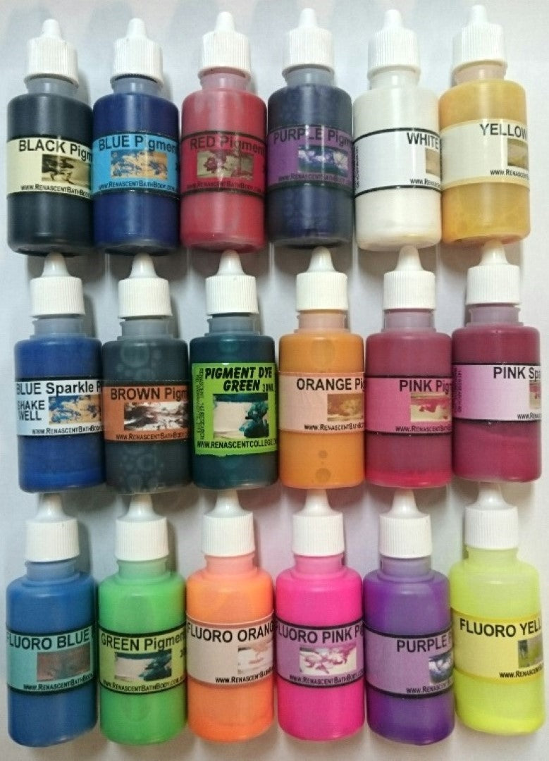 Pigment Colours - Colour Fast, Non Bleeding 30ml