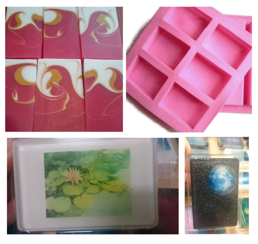 Rectangle (6 Cavity) Silicone Soap Mould