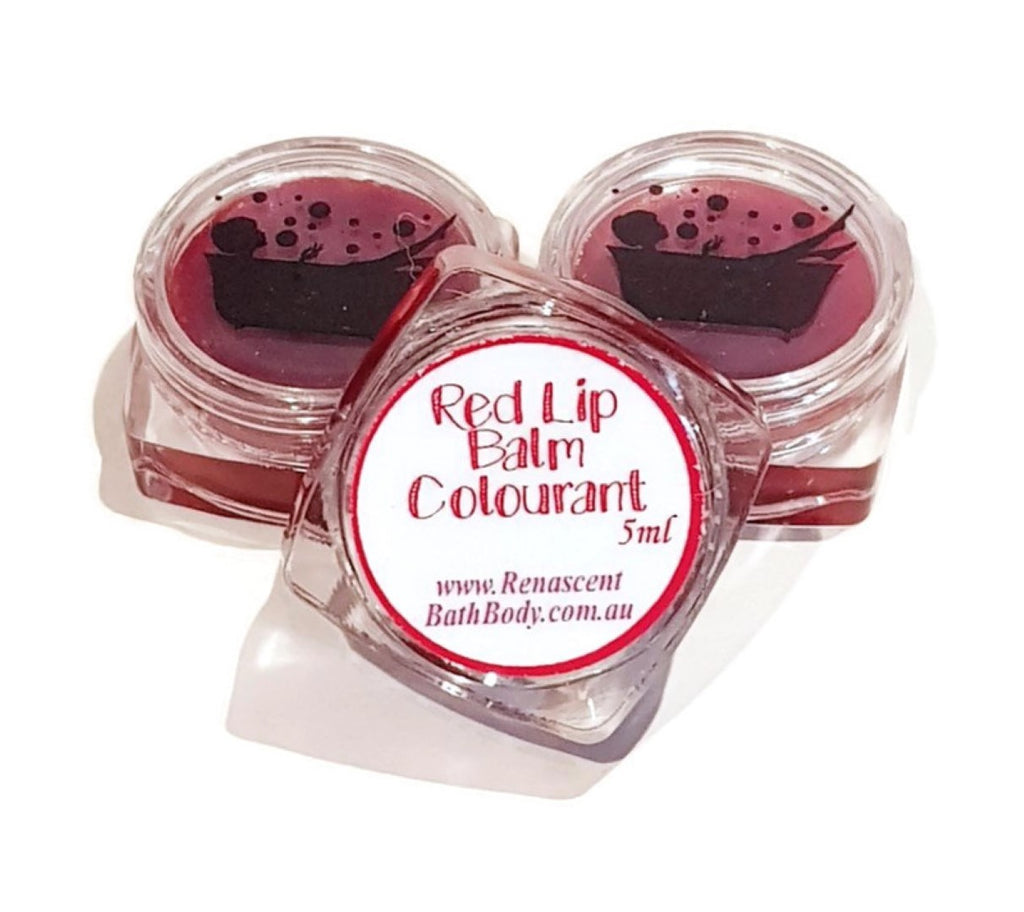 Red Edible Lip Balm Colour Pot Concentrated