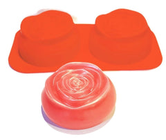 Rose Rounded Candle 2 cavity Silicone Mould