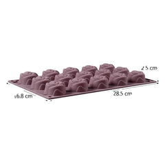 Rose Vintage Silicone Mould (Mini) 15 cavities