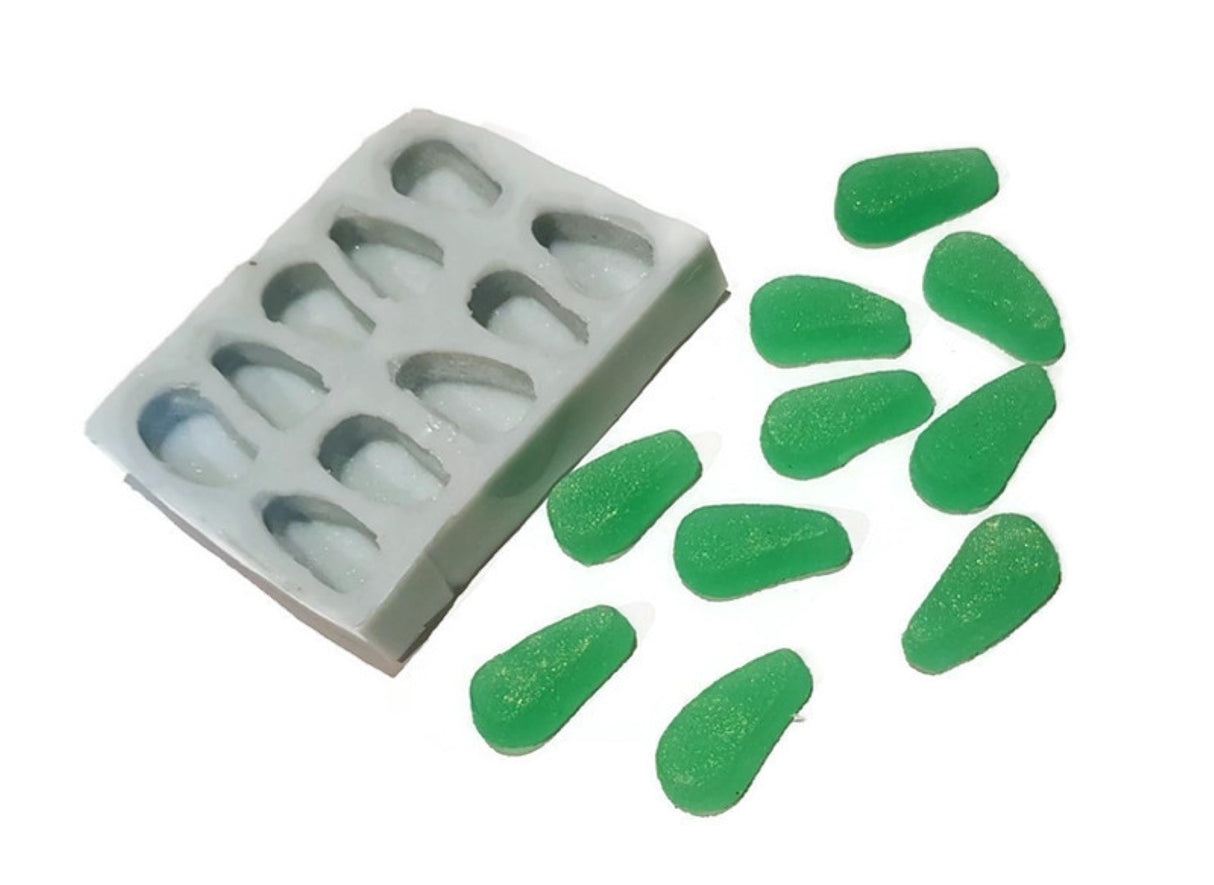 Lolly Spearmint Leaves Silicone Mould