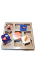 SQUARE BEVELLED 6 Cavity Silicone Mould